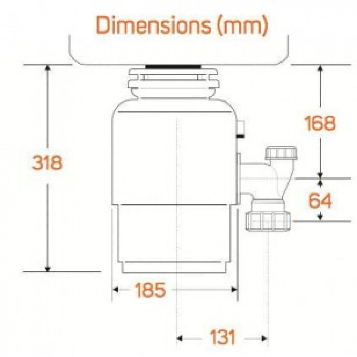 In-Sink-Erator Model 66 кухонний подрібнювач