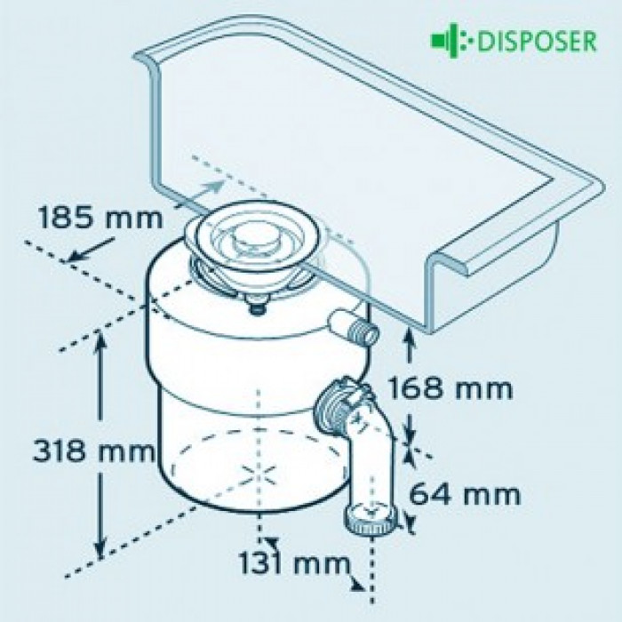 In-Sink-Erator Model 66 кухонний подрібнювач