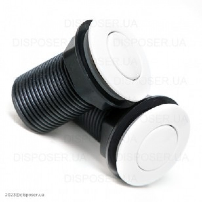 Пневмокнопка пластикова біла  Ø32 мм