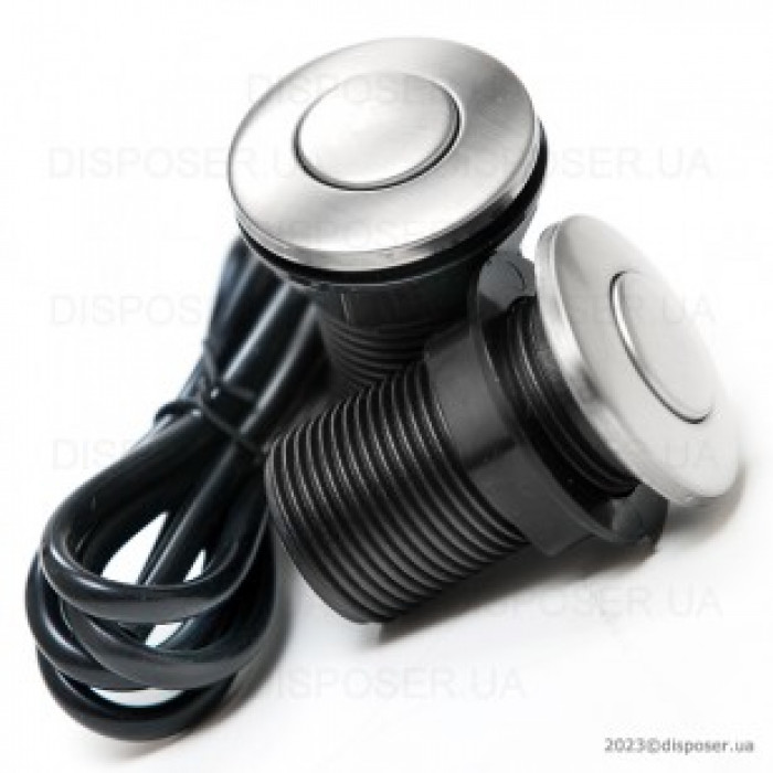 Пневмокнопка металева відтінок сатін.  Ø32 мм