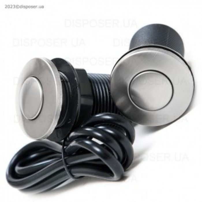 Пневмокнопка металева відтінок сатін.  Ø32 мм