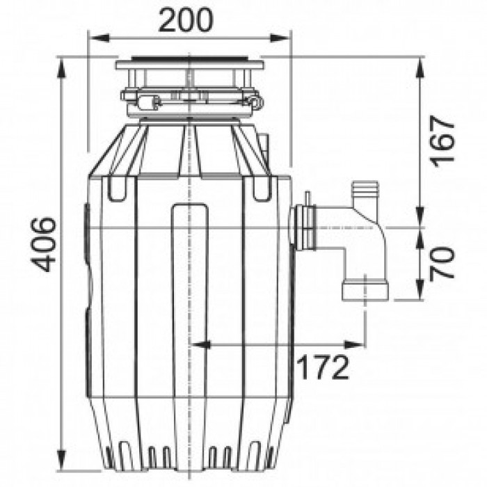 Кухонний утилізатор FRANKE TURBO ELITE TE-125