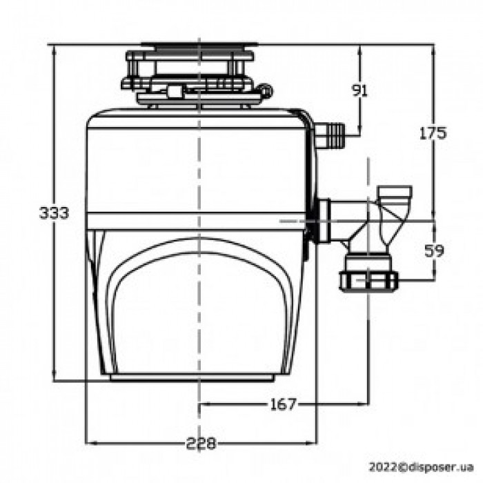 Подрібнювач харчових відходів FABIANO MAESTRO 1000 Silence+