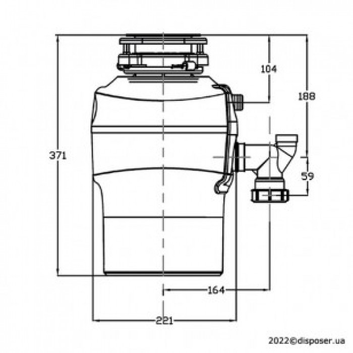 Подрібнювач харчових відходів FABIANO MAESTRO 750