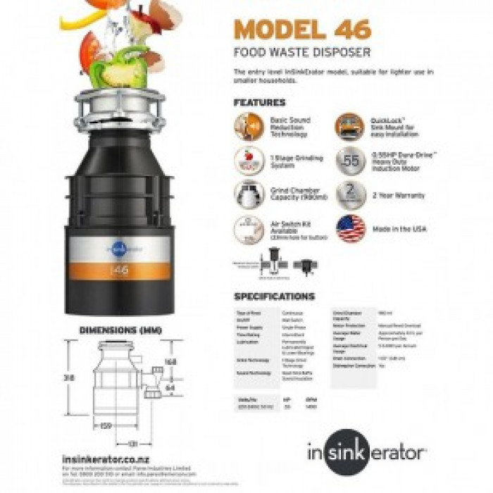 In-Sink-Erator Model 46 кухонний подрібнювач