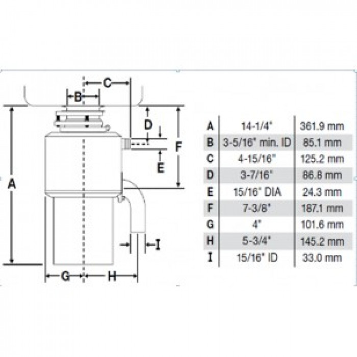 In-Sink-Erator LC-50 кухонний подрібнювач