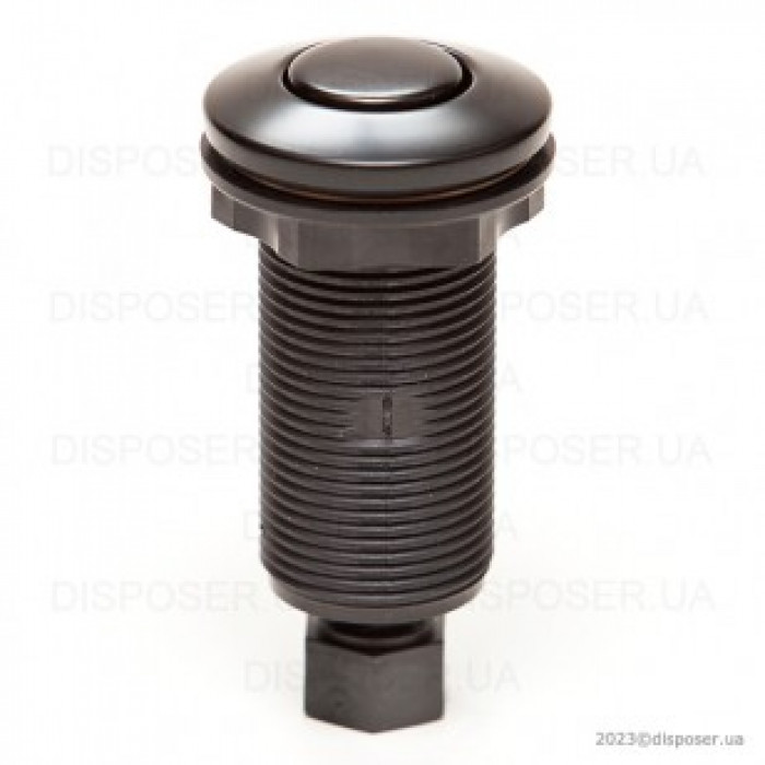 Пневмокнопка чорна глянсова  Ø32 мм