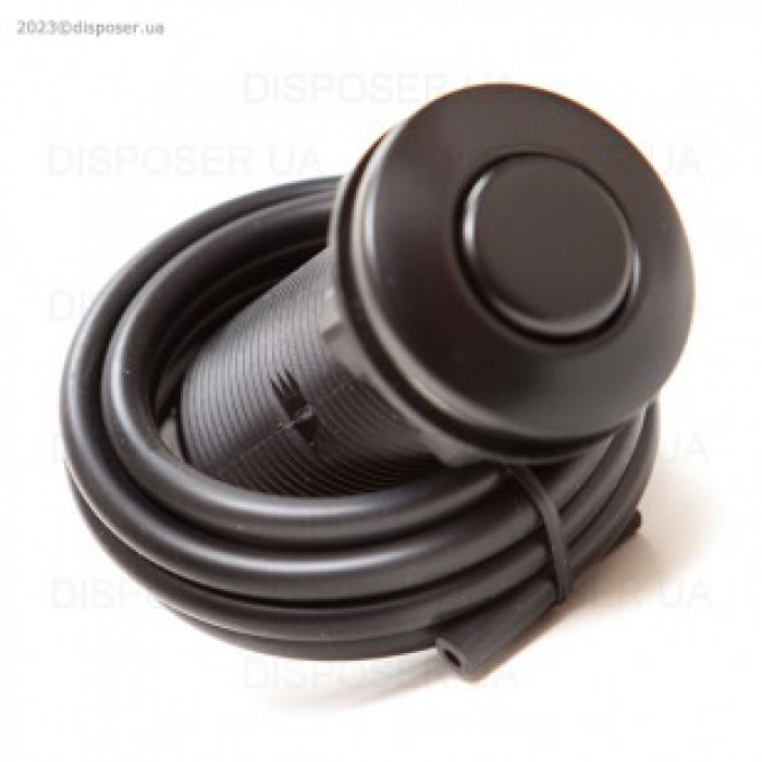 Пневмокнопка чорна глянсова  Ø32 мм