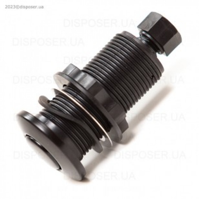 Пневмокнопка чорна глянсова  Ø32 мм