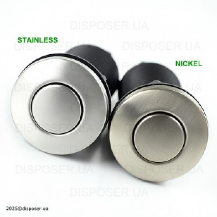 Пневмокнопка металева матова сталь Ø32 мм