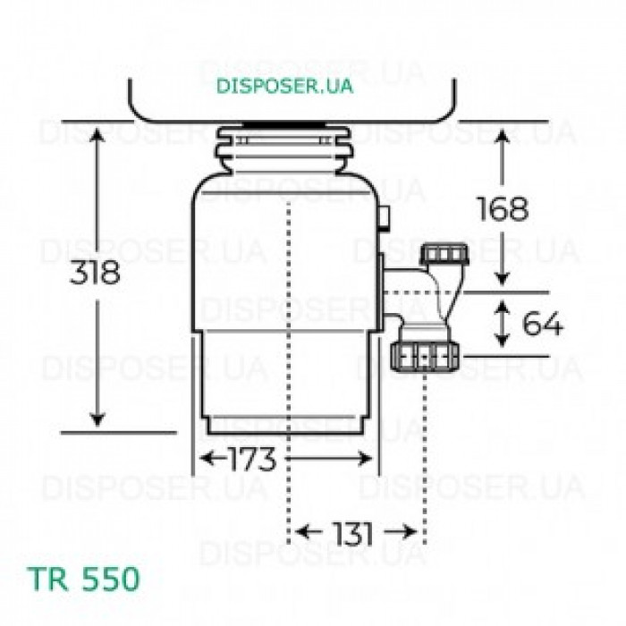 Подрібнювач харчових відходів TEKA TR 550