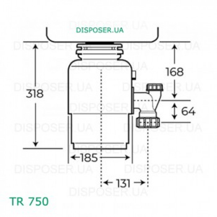 Подрібнювач харчових відходів TEKA TR-750