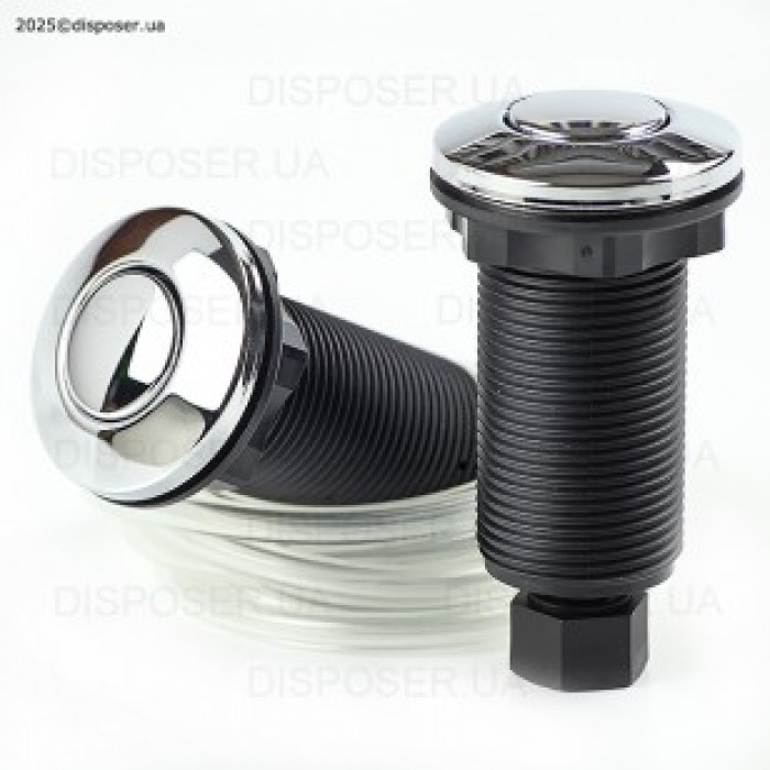 Пневмокнопка металева полірований хром Ø32 мм