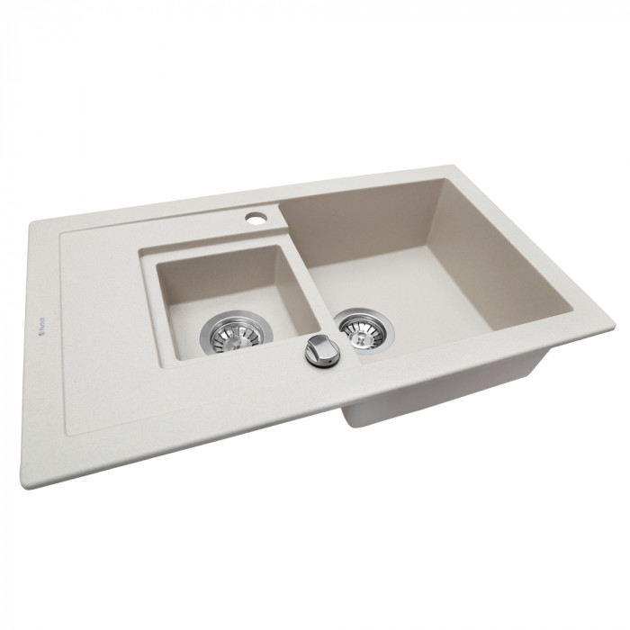 Мийка кухонна гранітна PERFELLI PIERRA PGP 536-78 LIGHT BEIGE