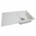 Мийка кухонна гранітна PERFELLI TINETTO PGT 114-76 WHITE