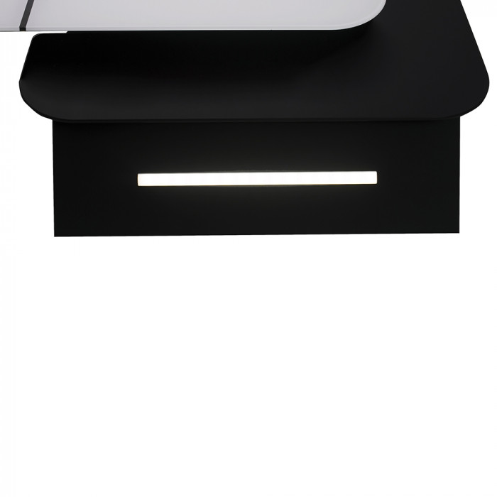 Витяжка декоративна похила PERFELLI DNS 9753 B 1100 WH/BL LED Strip