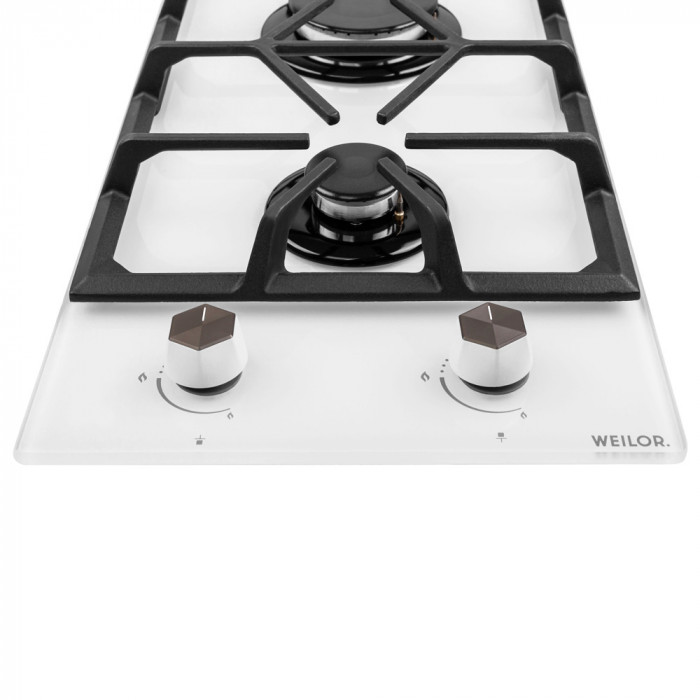 Поверхня газова Domino на склі WEILOR GG 304 WH