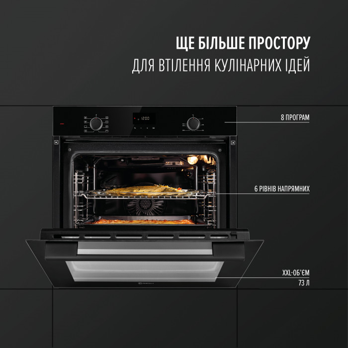 Духова шафа електрична PERFELLI PERLA 6D8I NERO