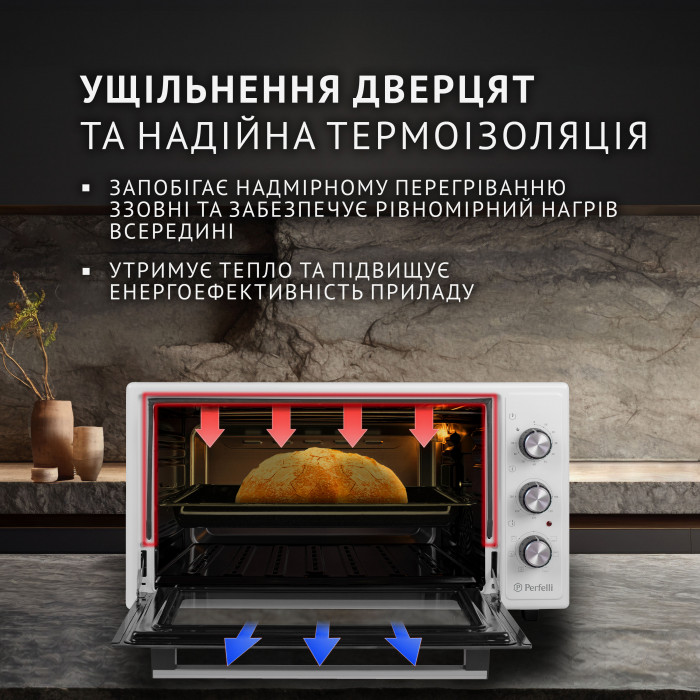 Електрична піч PERFELLI SIERRA 48 WHITE