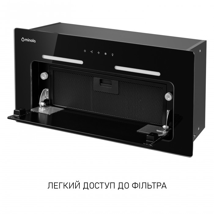 Витяжка повновбудована MINOLA HBI 6473 BL GLASS 800 LED Line