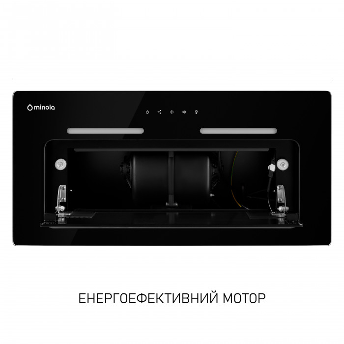 Витяжка повновбудована MINOLA HBI 6473 BL GLASS 800 LED Line