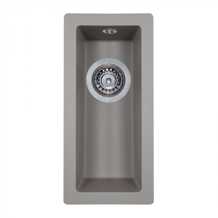 Мийка кухонна гранітна PERFELLI ESTO PGE 101-22 GREY METALLIC
