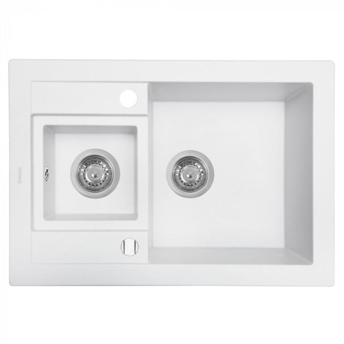 Мийка кухонна гранітна PERFELLI GRANZE PGG 506-67  WHITE