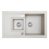 Мийка кухонна гранітна PERFELLI PIERRA PGP 536-78 LIGHT BEIGE