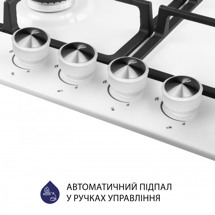 Поверхня газова на металі MINOLA MGM 614204 WH