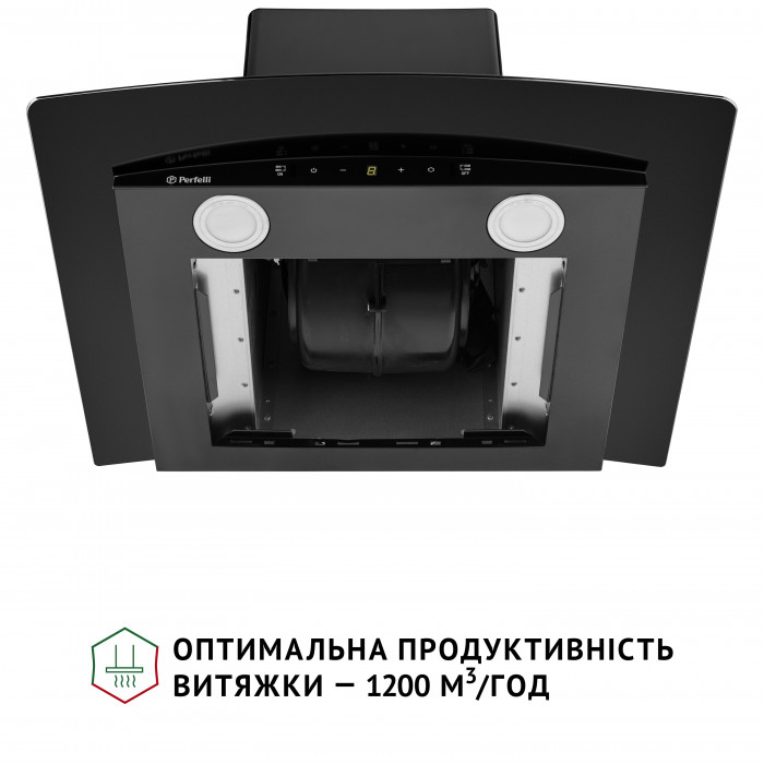 Витяжка декоративна зі склом PERFELLI GRASSI 6PWB NERO