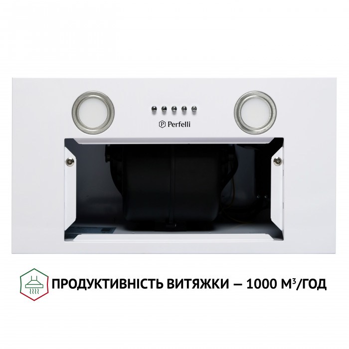 Витяжка повновбудована PERFELLI BI 5652 WH 1000 LED
