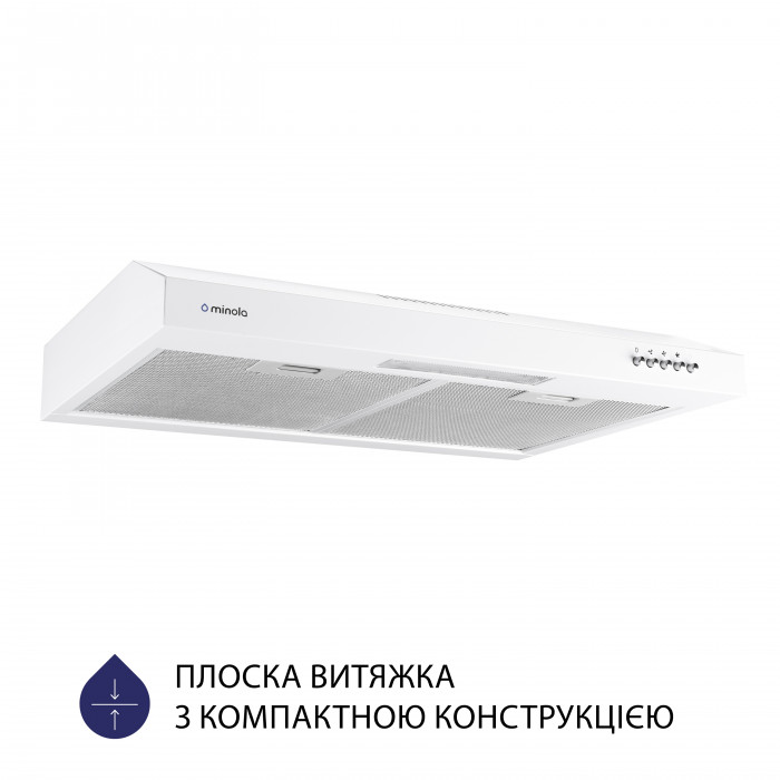 Витяжка плоска MINOLA HPL 612 WH