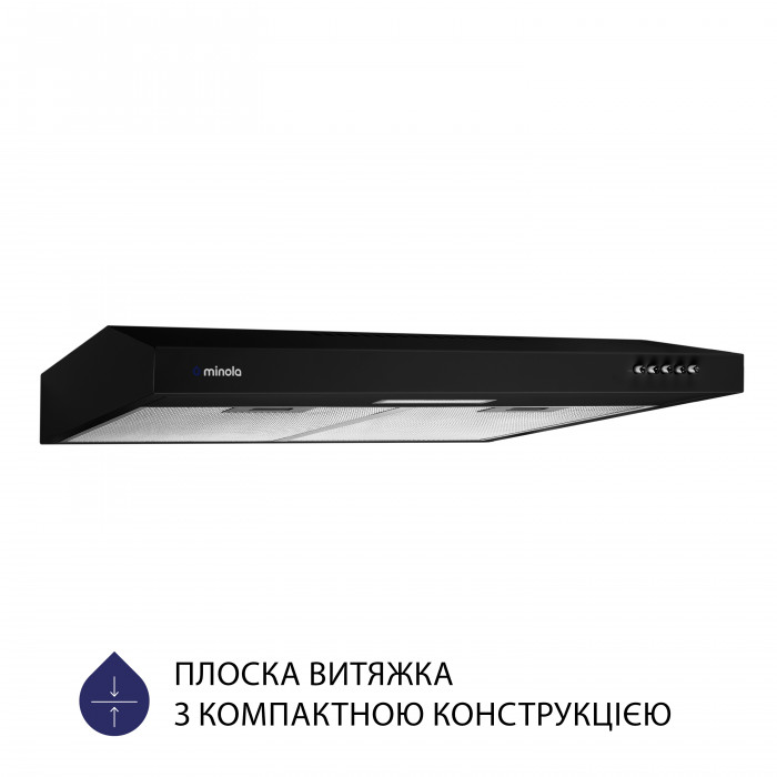 Витяжка плоска MINOLA HPL 613 BL