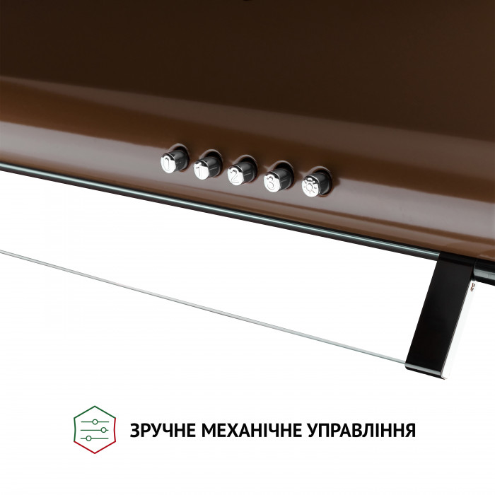 Витяжка плоска PERFELLI PL 5144 Dark BR LED