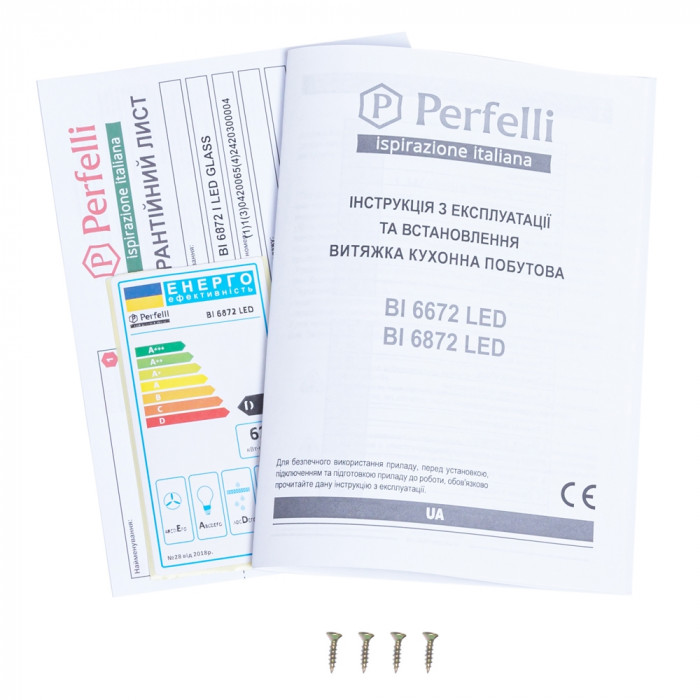 Витяжка повновбудована PERFELLI BI 6872 I LED
