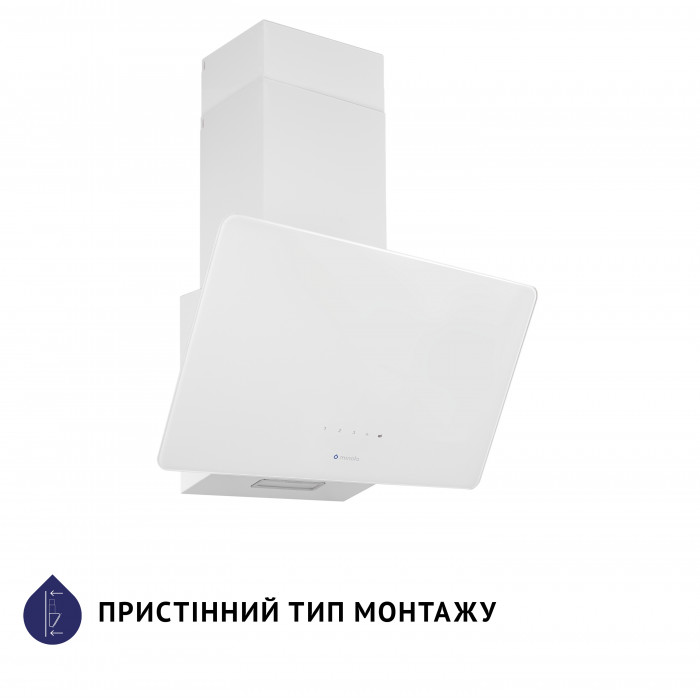 Витяжка декоративна похила MINOLA HVS 6224 WH 700 LED