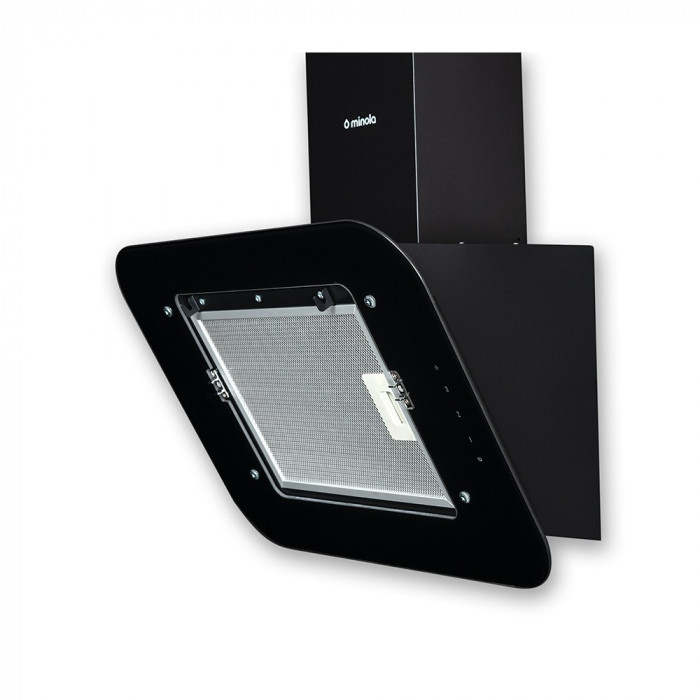 Витяжка декоративна похила MINOLA HVS 6662 BL/I 1000 LED