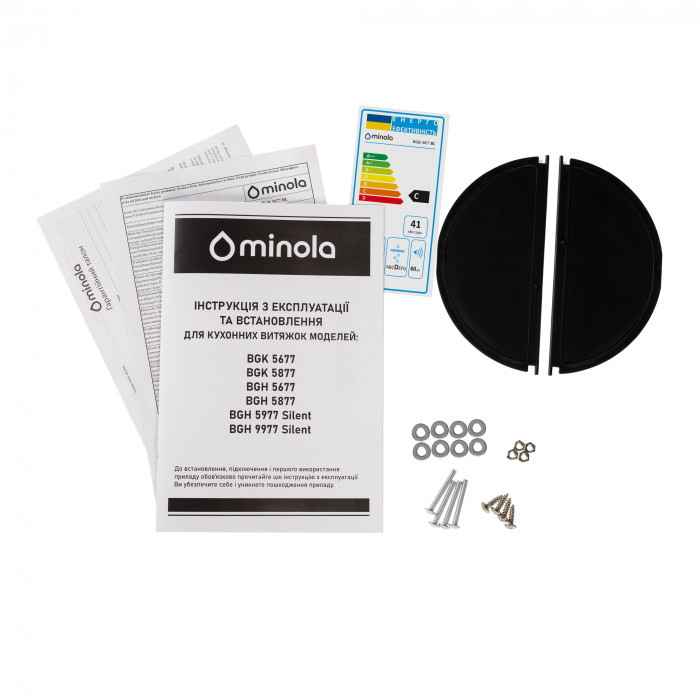 Витяжка повновбудована MINOLA BGK 5677 BL