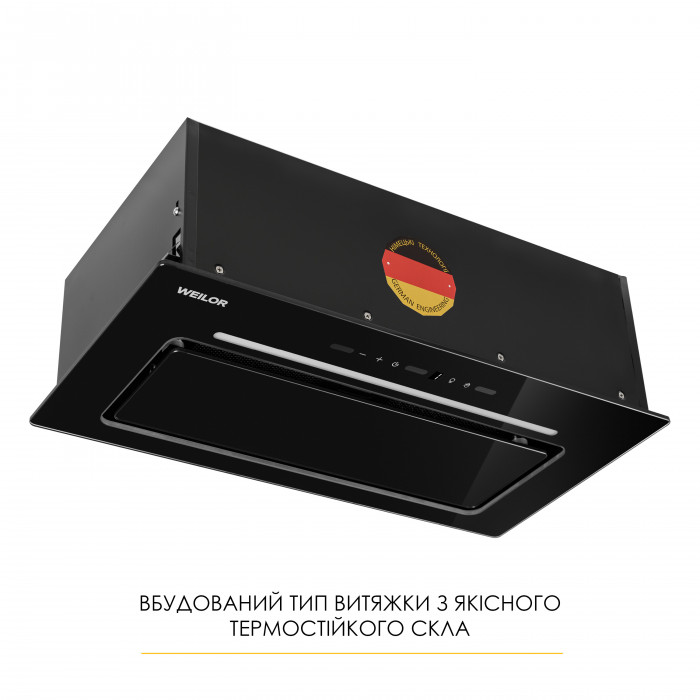 Витяжка повновбудована WEILOR LUMINA WBG 65 BLACK