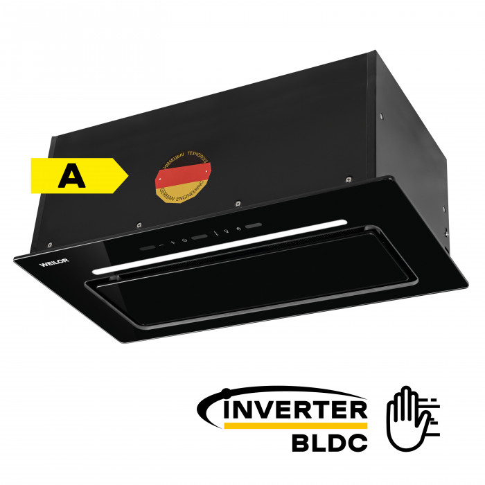 Витяжка повновбудована WEILOR LUMINA WBG 69 BLACK SILENCE