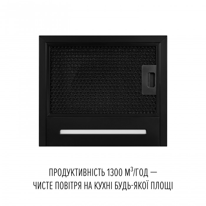 Витяжка пристінна PERFELLI DESIGN QUADRO 36 NERO SILENZIO