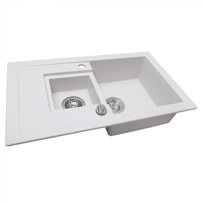 Мийка кухонна гранітна PERFELLI PIERRA PGP 536-78  WHITE