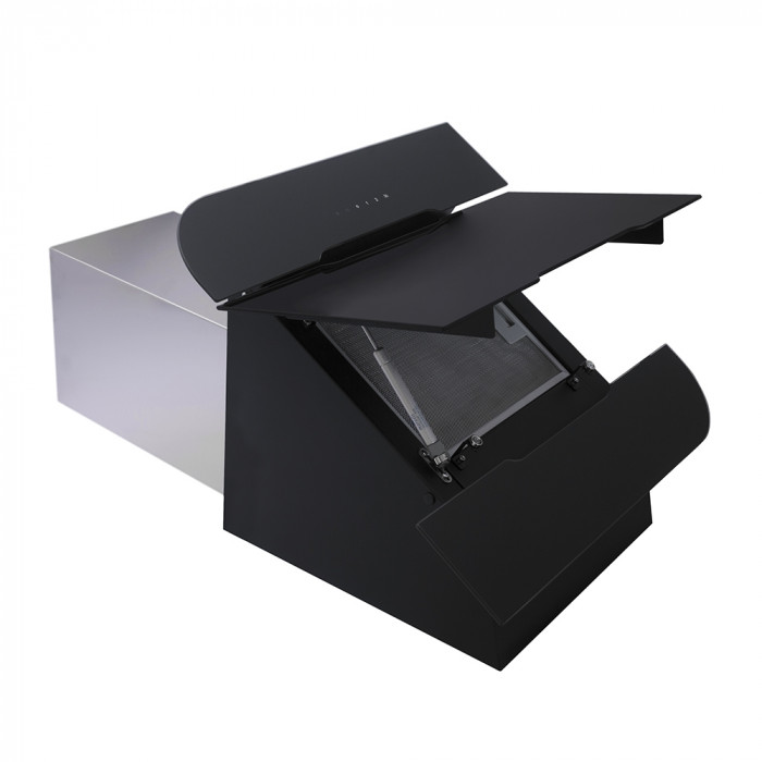 Витяжка декоративна похила PERFELLI DNS 9793 B 1100 BL LED Strip