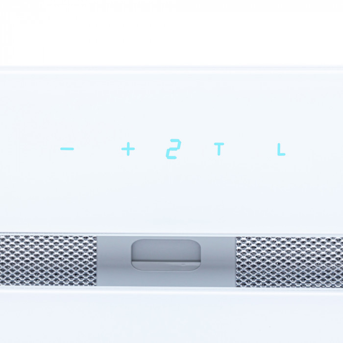 Витяжка повновбудована PERFELLI BISP 6873 WH LED Strip GLASS