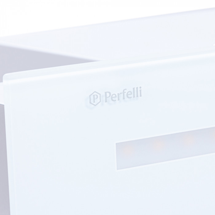 Витяжка повновбудована PERFELLI BISP 6873 WH LED Strip GLASS