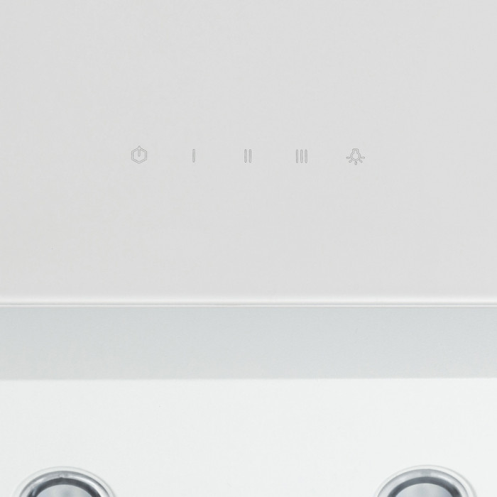 Витяжка декоративна похила PERFELLI DNS 6422 D 850 WH LED