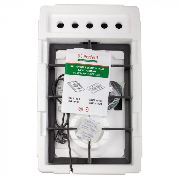 Поверхня газова Domino на металі PERFELLI HGM 31424 BL