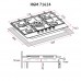 Поверхня газова на металі PERFELLI HGM 71624 I