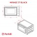 Електрична піч PERFELLI MIRAGE 37 BLACK