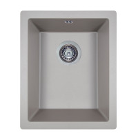 Мийка кухонна гранітна PERFELLI ESTO PGE 101-38 GREY METALLIC